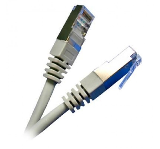 Kingda Патч-корд 3м, FTP, cat.5e, CU, 24AWG, grey Kingda (KD-PAFT4300GY)