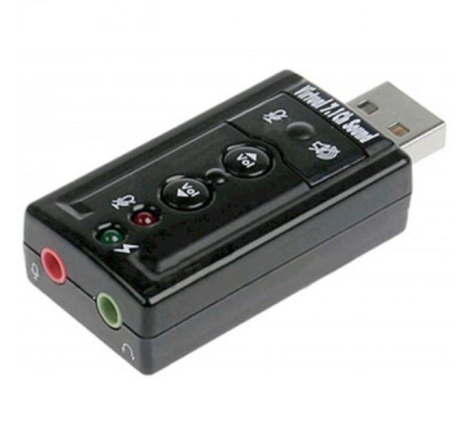 Dynamode Звукова плата Dynamode C-Media 108 USB 8(7.1) каналов 3D RTL (USB-SOUND7)