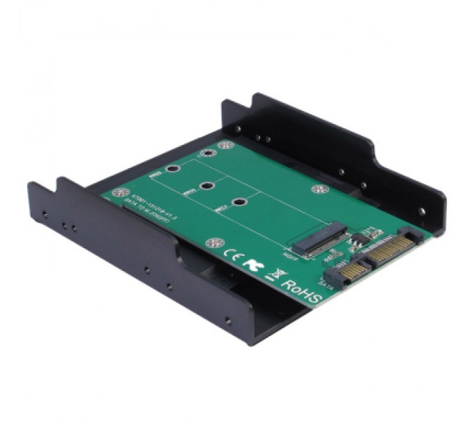 Maiwo Конвертор Maiwo SATA to M.2 (NGFF) SSD 22*42mm, 22*60mm, 22*80mm, в 3,5" (KT001B)