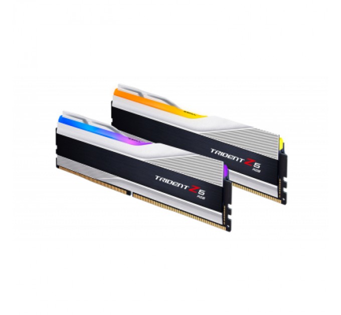 G.Skill Модуль пам'яті для комп'ютера DDR5 32GB (2x16GB) 5600 MHz Trident Z5 RGB Silver G.Skill (F5-5600J3636C16GX2-TZ5RS)