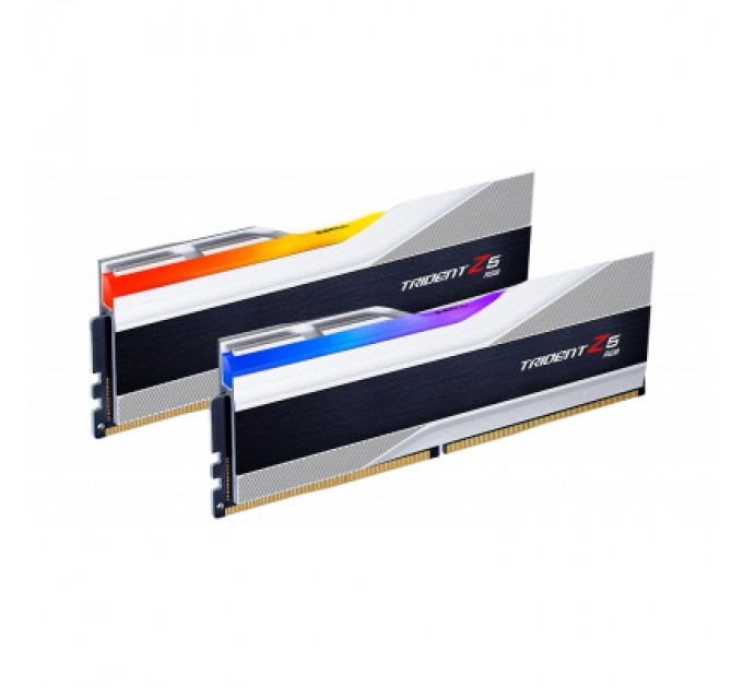 G.Skill Модуль пам'яті для комп'ютера DDR5 32GB (2x16GB) 5600 MHz Trident Z5 RGB Silver G.Skill (F5-5600J3636C16GX2-TZ5RS)