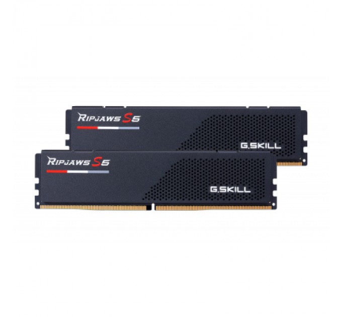 G.Skill Модуль пам'яті для комп'ютера DDR5 32GB (2x16GB) 5600 MHz Ripjaws S5 Black G.Skill (F5-5600J4040C16GX2-RS5K)