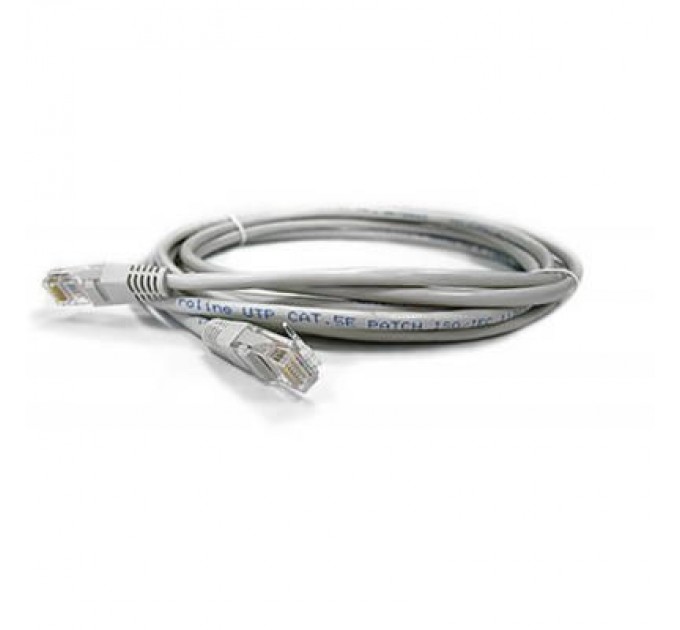 Kingda Патч-корд 2м, UTP, cat.5e, CU, 24AWG, grey Kingda (KD-PAUT3200GY)