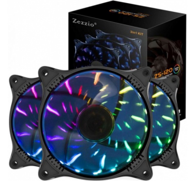 Zezzio Кулер до корпусу Zezzio ZS-120 Sky Star ARGB 3 in 1 Kit