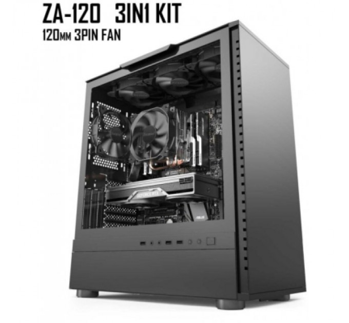 Zezzio Кулер до корпусу Zezzio ZA-120 3 in 1 Kit