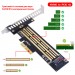 Dynamode Контролер Dynamode M.2 SSD NVMe M-Key to PCI-E 3.0 x4/ x8/ x16, full profile br (PCI-Ex4- M.2 M-key)