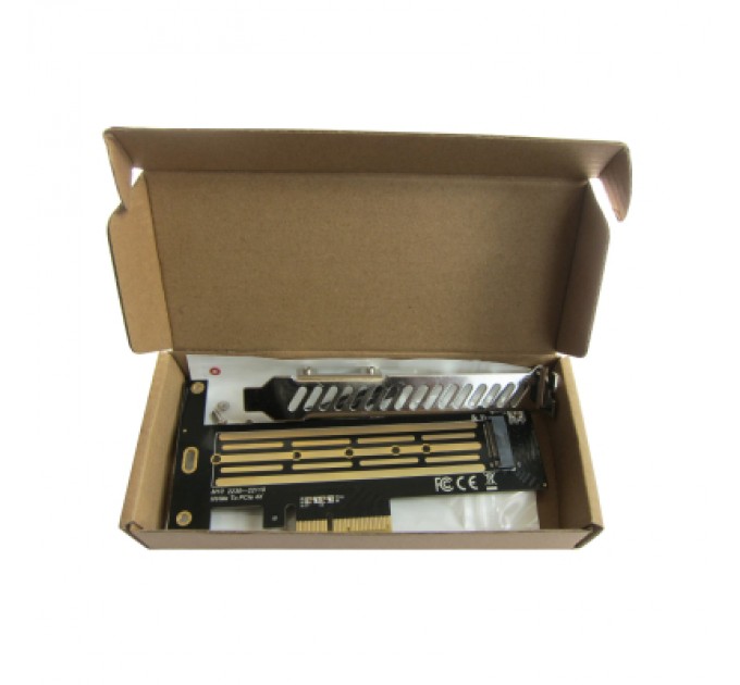 Dynamode Контролер Dynamode M.2 SSD NVMe M-Key to PCI-E 3.0 x4/ x8/ x16, full profile br (PCI-Ex4- M.2 M-key)