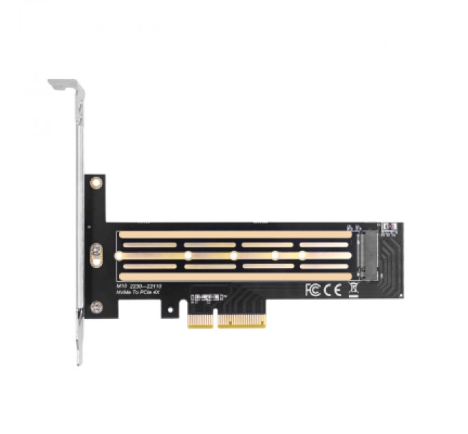 Dynamode Контролер Dynamode M.2 SSD NVMe M-Key to PCI-E 3.0 x4/ x8/ x16, full profile br (PCI-Ex4- M.2 M-key)