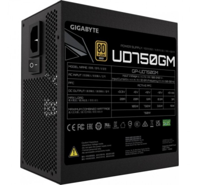 GIGABYTE Блок живлення GIGABYTE 750W (GP-UD750GM)