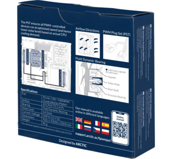 Arctic Кулер до корпусу Arctic F9 PWM PST (ACFAN00214A)