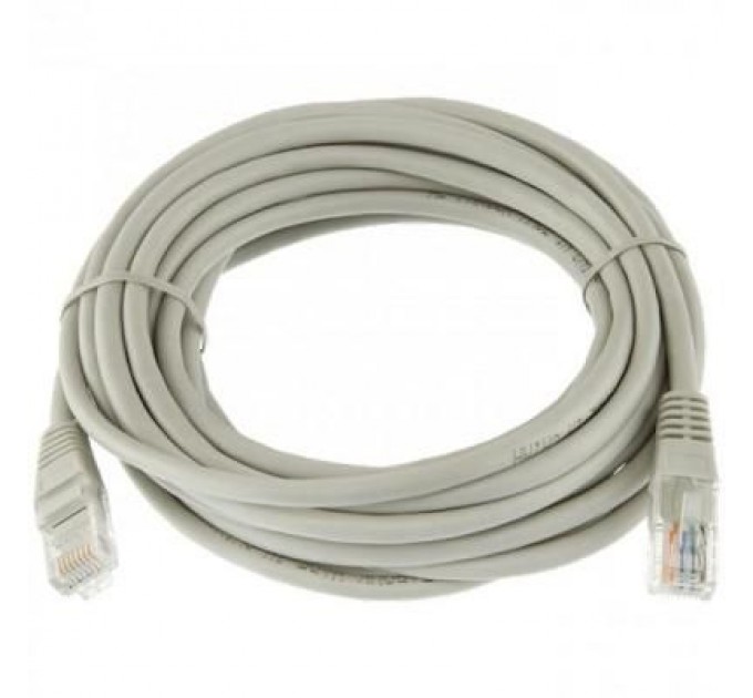 Kingda Патч-корд 5м, UTP, cat.6, CU, 24AWG, grey Kingda (KD-PAUT6500GY)