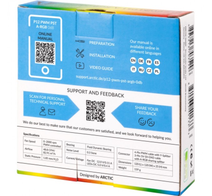 Arctic Кулер до корпусу Arctic P12 PWM PST A-RGB (ACFAN00254A)