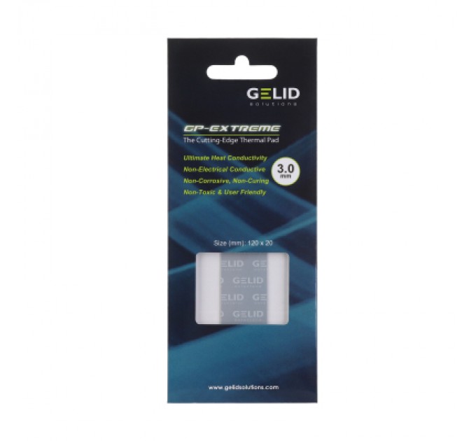 Gelid Solutions Термопрокладка Gelid Solutions GP-Extreme 120x20x3.0 mm (TP-GP05-E)