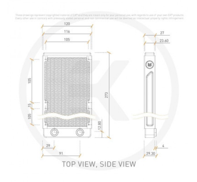 Ekwb Радіатор охолодження Ekwb EK-CoolStream SE 240 (Classic) (3831109817322)