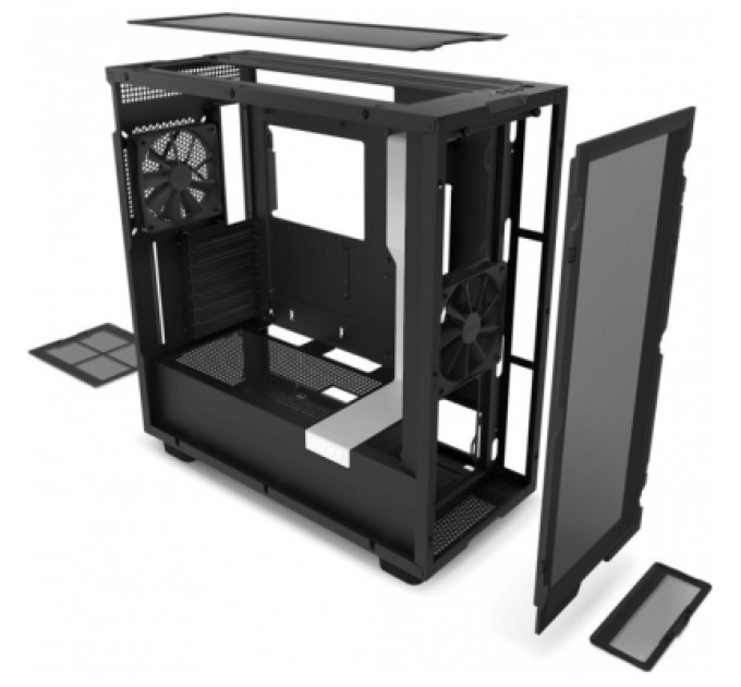 NZXT Корпус NZXT H7 v1 2022 Flow Edition Black and White (CM-H71FG-01)