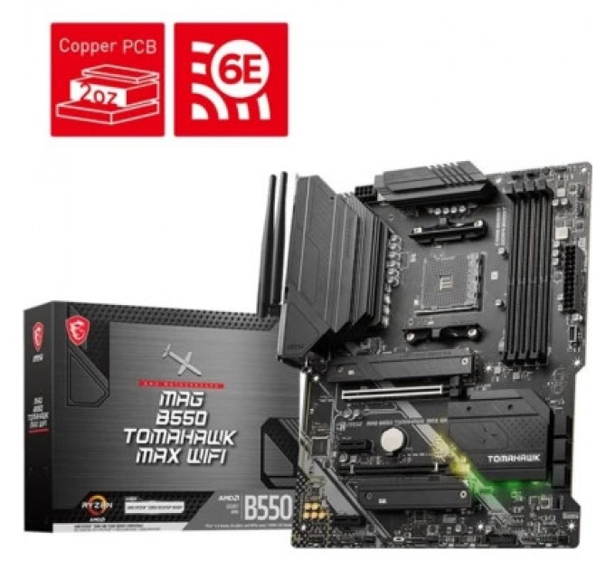 MSI Материнська плата MSI MAG B550 TOMAHAWK MAX WIFI