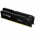 Kingston Модуль пам'яті для комп'ютера DDR5 32GB (2x16GB) 6000 MHz Beast AM5 Black Kingston Fury (ex.HyperX) (KF560C36BBEK2-32)