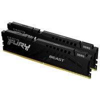 Модуль пам'яті для комп'ютера DDR5 32GB (2x16GB) 6000 MHz Beast AM5 Black Kingston Fury (ex.HyperX) (KF560C36BBEK2-32)