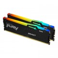 Kingston Fury (ex.HyperX) Модуль пам'яті для комп'ютера DDR5 32GB (2x16GB) 5200 MHz Beast RGB AM5 Black Kingston Fury (ex.HyperX) (KF552C36BBEAK2-32)