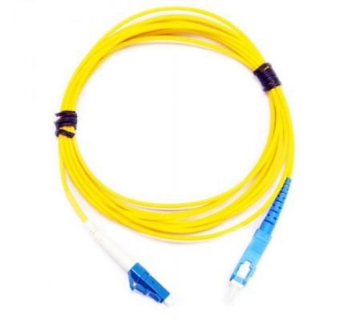 Eserver Оптичний патчкорд Eserver SC/UPC-LC/UPC SingleMode, Simplex, 2m (ES-SC-LC/UPC-2-SM-S)