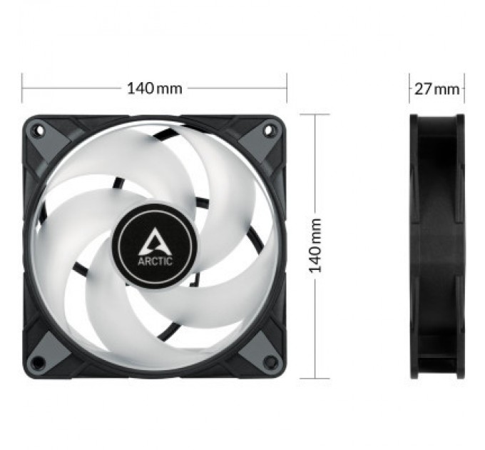 Arctic Кулер до корпусу Arctic P14 PWM PST A-RGB (3-fan pack ) (ACFAN00257A)