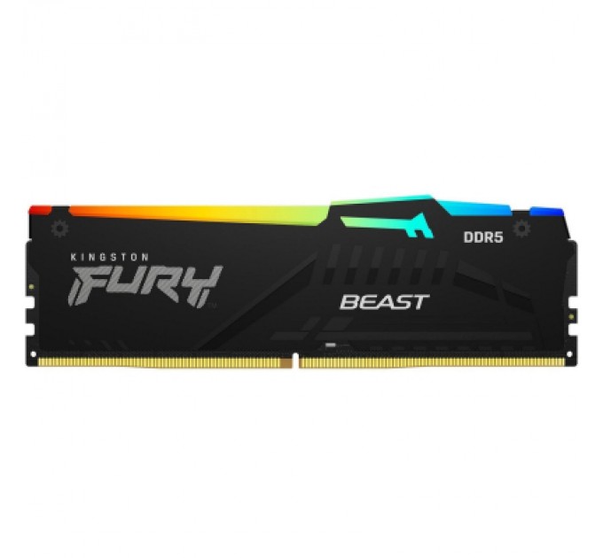 Kingston Fury (ex.HyperX) Модуль пам'яті для комп'ютера DDR5 32GB (2x16GB) 5600 MHz FURY Beast RGB Kingston Fury (ex.HyperX) (KF556C40BBAK2-32)