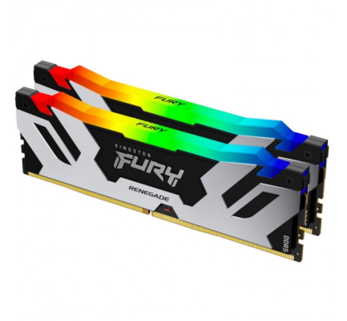 Kingston Fury (ex.HyperX) Модуль пам'яті для комп'ютера DDR5 32GB (2x16GB) 6000 MHz FURY Renegade RGB Kingston Fury (ex.HyperX) (KF560C32RSAK2-32)