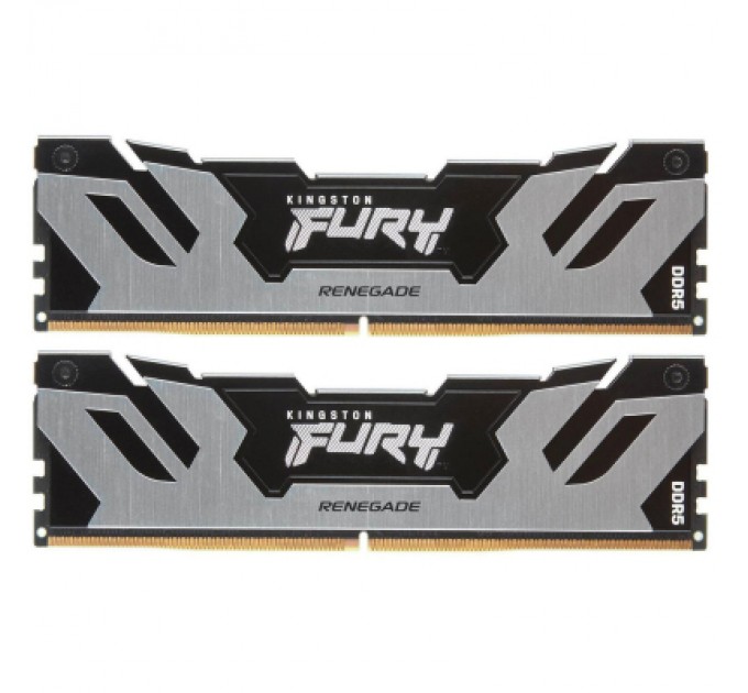 Kingston Fury (ex.HyperX) Модуль пам'яті для комп'ютера DDR5 32GB (2x16GB) 6000 MHz FURY Renegade Silver Kingston Fury (ex.HyperX) (KF560C32RSK2-32)