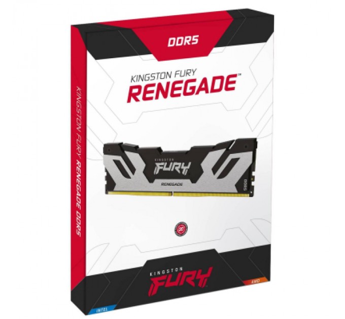Kingston Fury (ex.HyperX) Модуль пам'яті для комп'ютера DDR5 32GB (2x16GB) 6000 MHz FURY Renegade Silver Kingston Fury (ex.HyperX) (KF560C32RSK2-32)