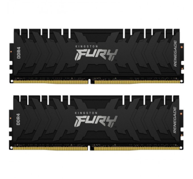 Kingston Fury (ex.HyperX) Модуль пам'яті для комп'ютера DDR4 16GB (2x8GB) 4600 MHz FURY Renegade Black Kingston Fury (ex.HyperX) (KF446C19RBK2/16)