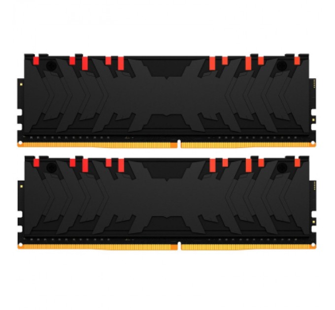Kingston Fury (ex.HyperX) Модуль пам'яті для комп'ютера DDR4 16GB (2x8GB) 4600 MHz FURY Renegade RGB Black Kingston Fury (ex.HyperX) (KF446C19RBAK2/16)