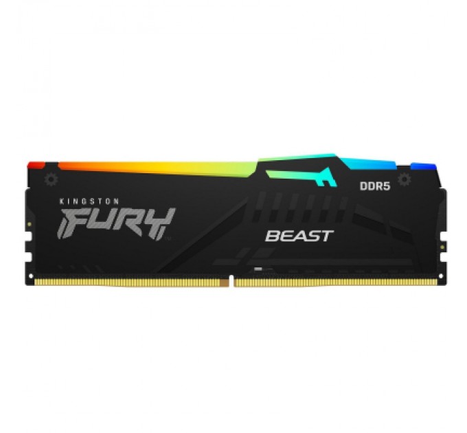 Kingston Fury (ex.HyperX) Модуль пам'яті для комп'ютера DDR5 32GB 4800 MHz Beast RGB Kingston Fury (ex.HyperX) (KF548C38BBA-32)
