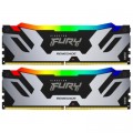 Kingston Fury (ex.HyperX) Модуль пам'яті для комп'ютера DDR5 32GB (2x16GB) 6400 MHz Renegade Silver RGB Kingston Fury (ex.HyperX) (KF564C32RSAK2-32)