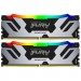 Kingston Fury (ex.HyperX) Модуль пам'яті для комп'ютера DDR5 32GB (2x16GB) 6400 MHz Renegade Silver RGB Kingston Fury (ex.HyperX) (KF564C32RSAK2-32)
