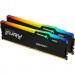 Kingston Fury (ex.HyperX) Модуль пам'яті для комп'ютера DDR5 64GB (2x32GB) 4800 MHz FURY Beast RGB Kingston Fury (ex.HyperX) (KF548C38BBAK2-64)
