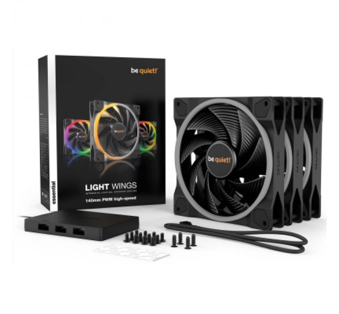 Be quiet! Кулер до корпусу Be quiet! Light Wings 140mm PWM high-speed 3 pcs (BL079)