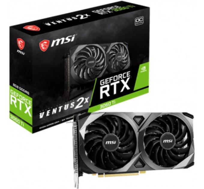 MSI Відеокарта MSI GeForce RTX3060 8Gb VENTUS 2X OC (RTX 3060 VENTUS 2X 8G OC)