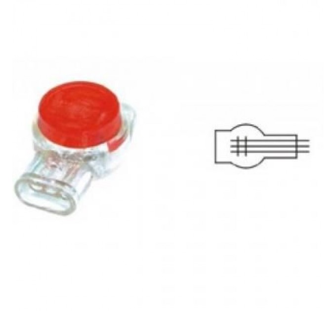 Ritar З'єднувач кабелю "Scotchlok" with gel К3 Red * 100 Ritar (13000)