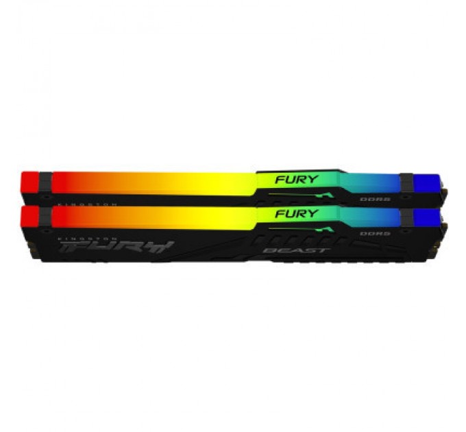 Kingston Fury (ex.HyperX) Модуль пам'яті для комп'ютера DDR5 32GB 5200 MHz Beast RGB Kingston Fury (ex.HyperX) (KF552C40BBA-32)
