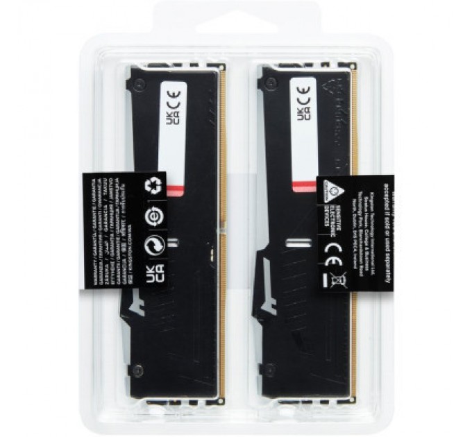 Kingston Fury (ex.HyperX) Модуль пам'яті для комп'ютера DDR5 32GB 5200 MHz Beast RGB Kingston Fury (ex.HyperX) (KF552C40BBA-32)