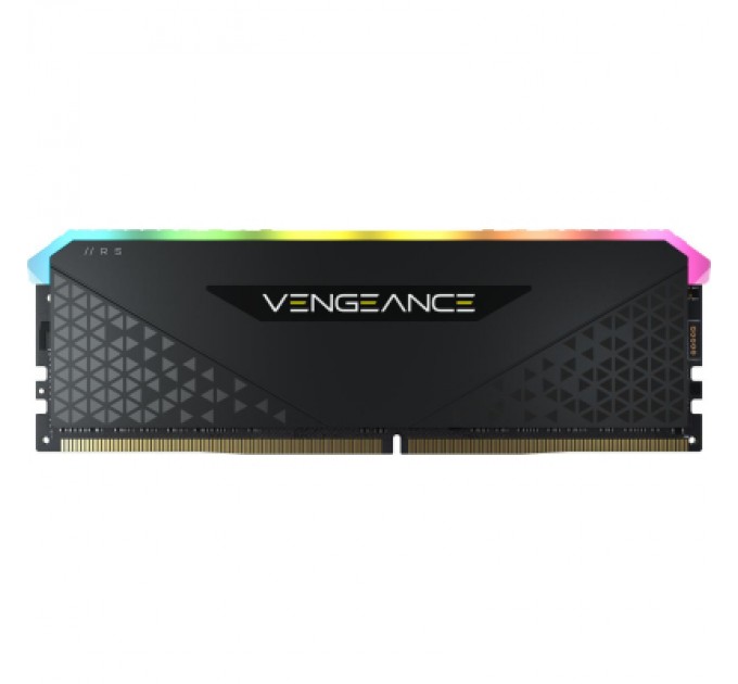 Corsair Модуль пам'яті для комп'ютера DDR4 16GB 3600 MHz Vengeance RGB RS Black Corsair (CMG16GX4M1D3600C18)