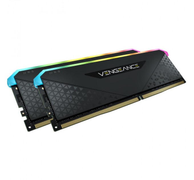 Corsair Модуль пам'яті для комп'ютера DDR4 32GB (2x16GB) 3600 MHz Vengeance RGB RS Black Corsair (CMG32GX4M2D3600C18)