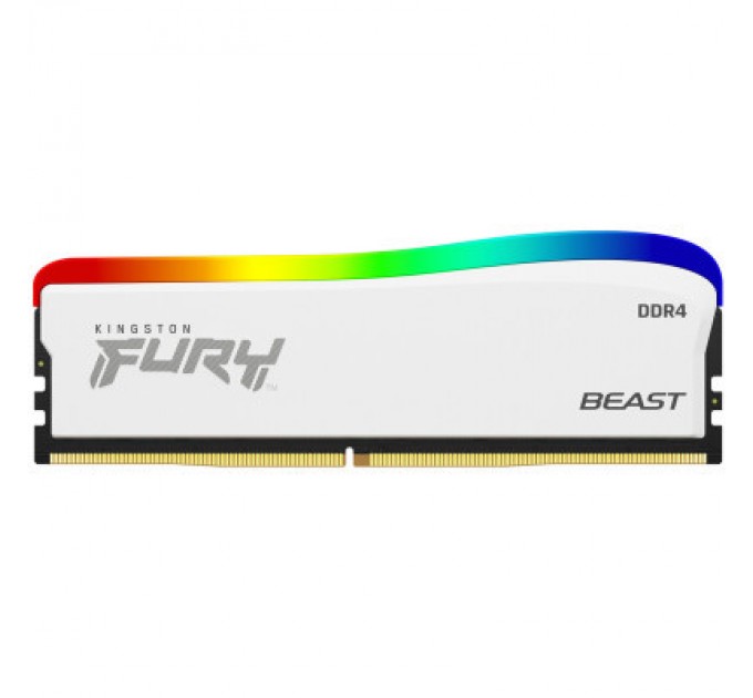 Kingston Fury (ex.HyperX) Модуль пам'яті для комп'ютера DDR4 16GB 3600 MHz Beast White RGB SE Kingston Fury (ex.HyperX) (KF436C18BWA/16)