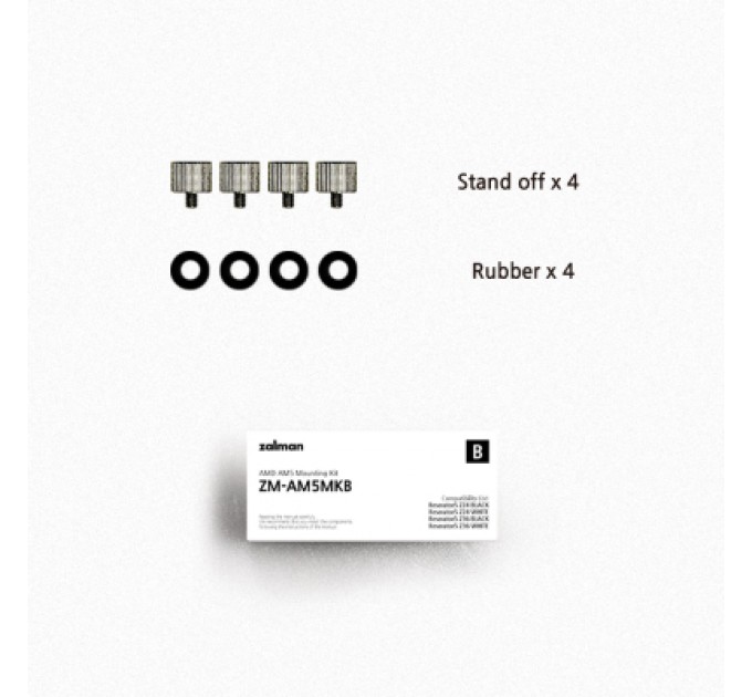 Zalman Установчий комплект Zalman AM5 RESERATOR5Z24BLACK/WHITE, RESERATOR5Z36BLACK/WHI (ZM-AM5MKB)