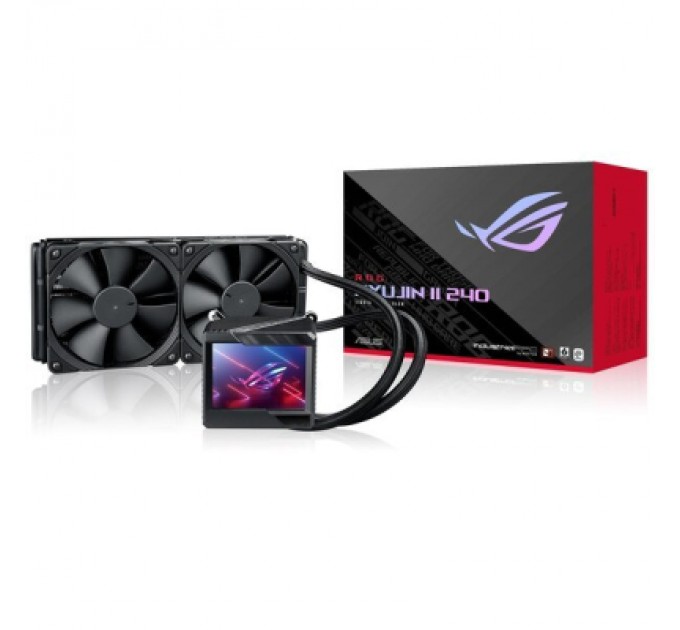 ASUS Система рідинного охолодження ASUS ROG RYUJIN II 240 LGA 115x,1700, 2011, 2011-3, 2066AMD AM4, TR4* OLED-дисплей вентил (90RC00A0-M0UAY0)