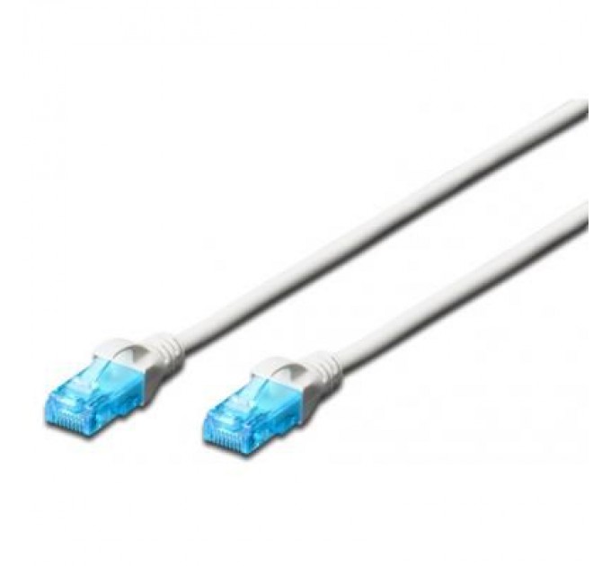 Digitus Патч-корд 1м, UTP, cat.5e, AWG 26/7, CCA, PVC, white Digitus (DK-1512-010/WH)