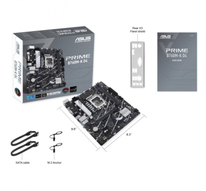 ASUS Материнська плата ASUS PRIME B760M-K D4