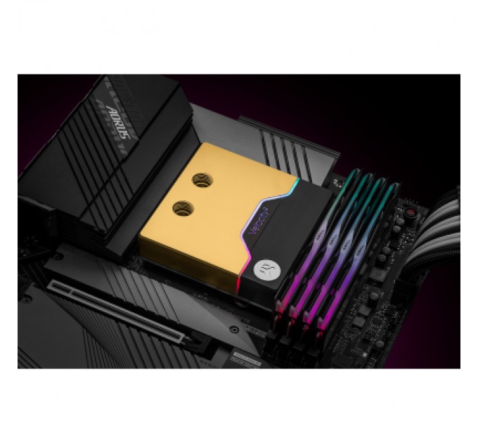 Ekwb Водоблок Ekwb EK-Quantum Velocity D-RGB - 1700 Nickel + Gold (3831109895351)