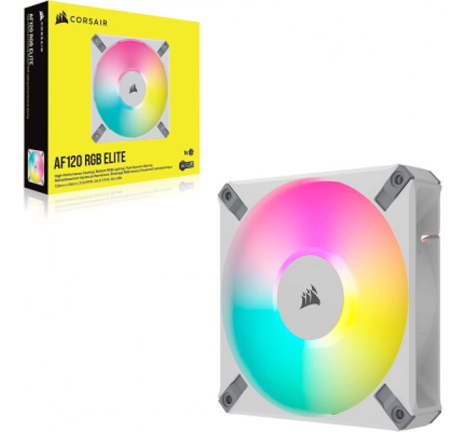 Corsair Кулер до корпусу Corsair AF120 RGB Elite White (CO-9050157-WW)