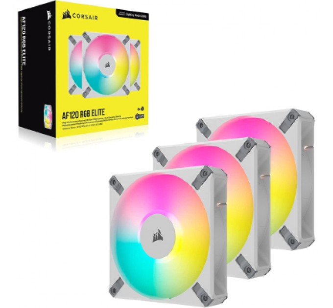 Corsair Кулер до корпусу Corsair AF120 RGB Elite White Triple Pack (CO-9050158-WW)
